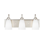 Seville 21" 3-Light LED Bathroom Vanity, Brushed Nickel Finish