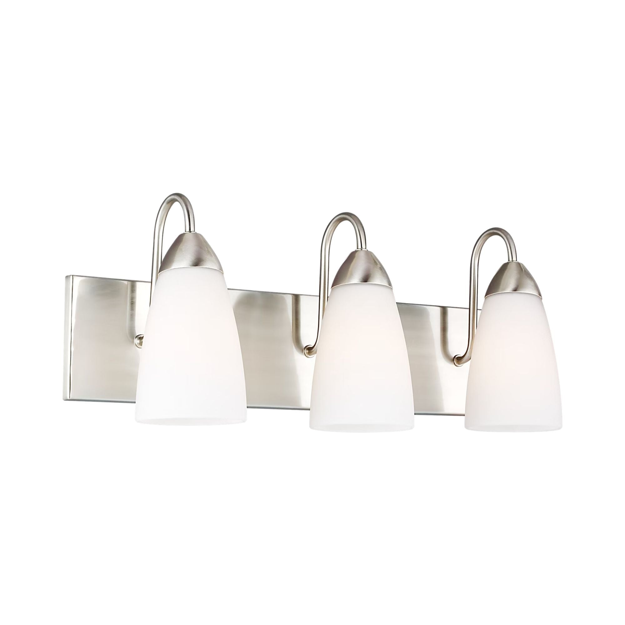 Seville 21" 3-Light LED Bathroom Vanity, Brushed Nickel Finish