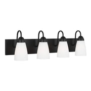 Seville 28" 4-Light LED Bathroom Vanity, Midnight Black Finish