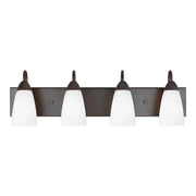 Seville 28" 4-Light LED Bathroom Vanity, Bronze Finish