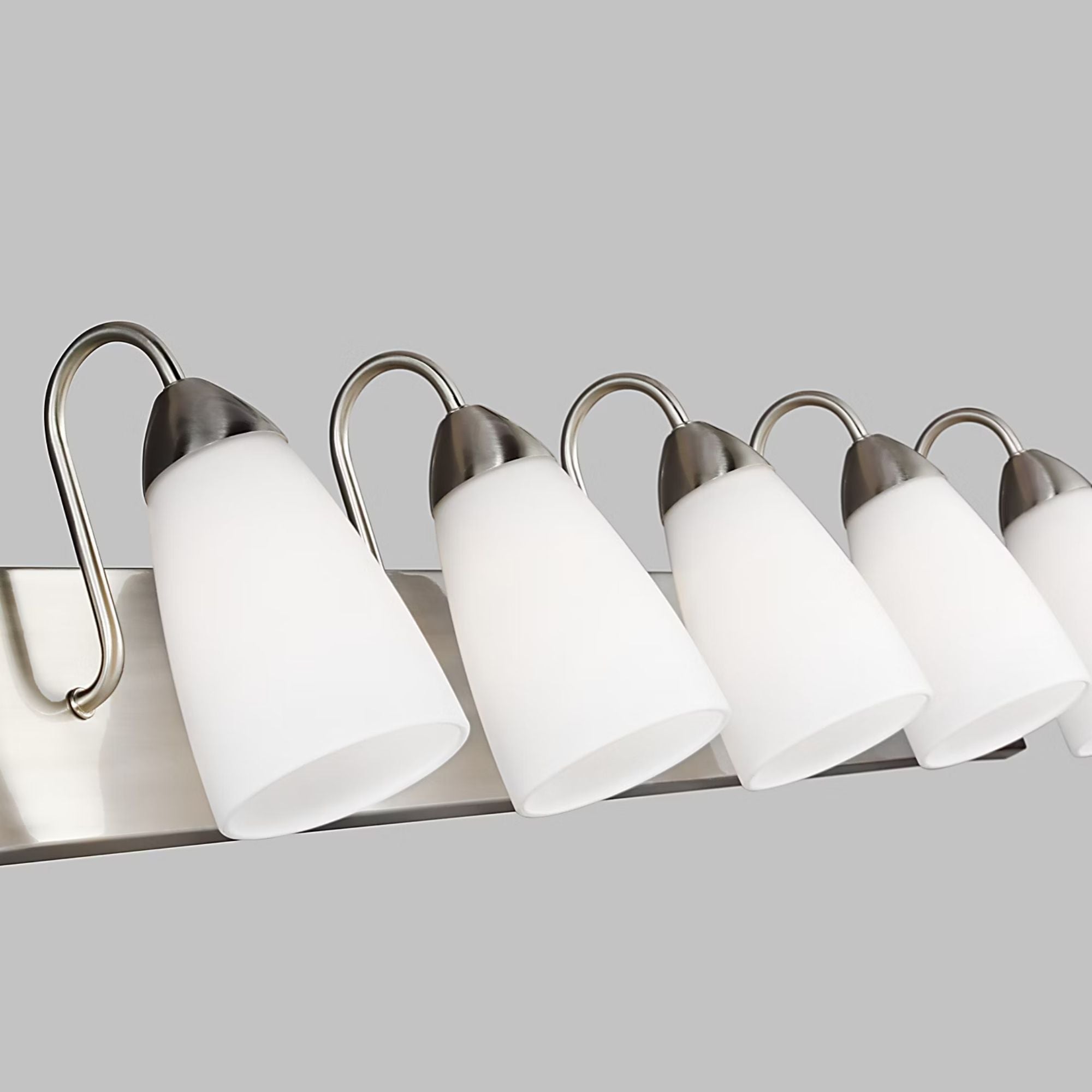 Seville 36" 5-Light Bathroom Vanity, Brushed Nickel Finish