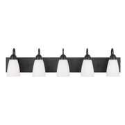 Seville 36" 5-Light LED Bathroom Vanity, Midnight Black Finish