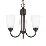 Seville 17" 3-Light Chandelier, Bronze Finish