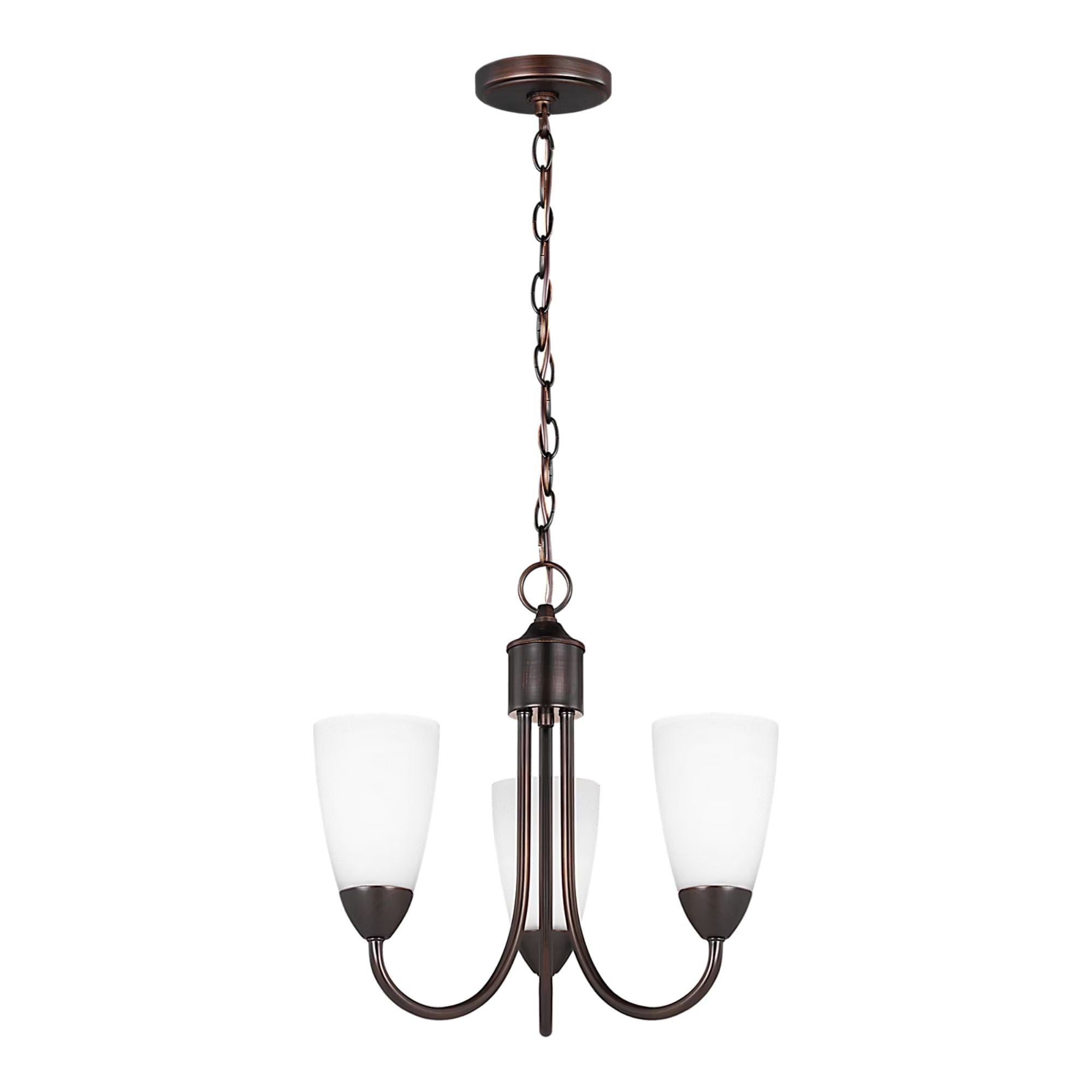 Seville 17" 3-Light LED Chandelier, Bronze Finish