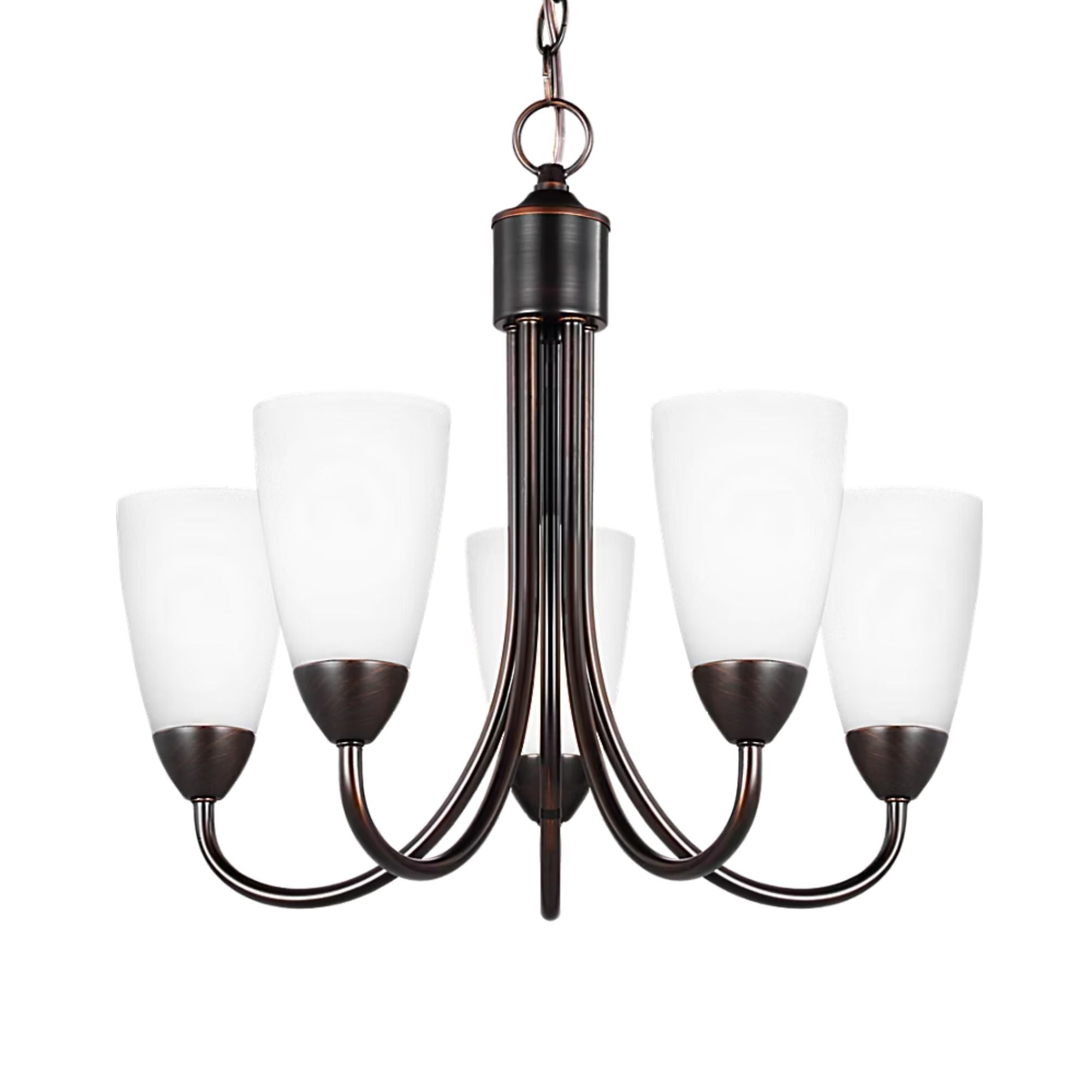 Seville 21" 5-Light Chandelier, Bronze Finish
