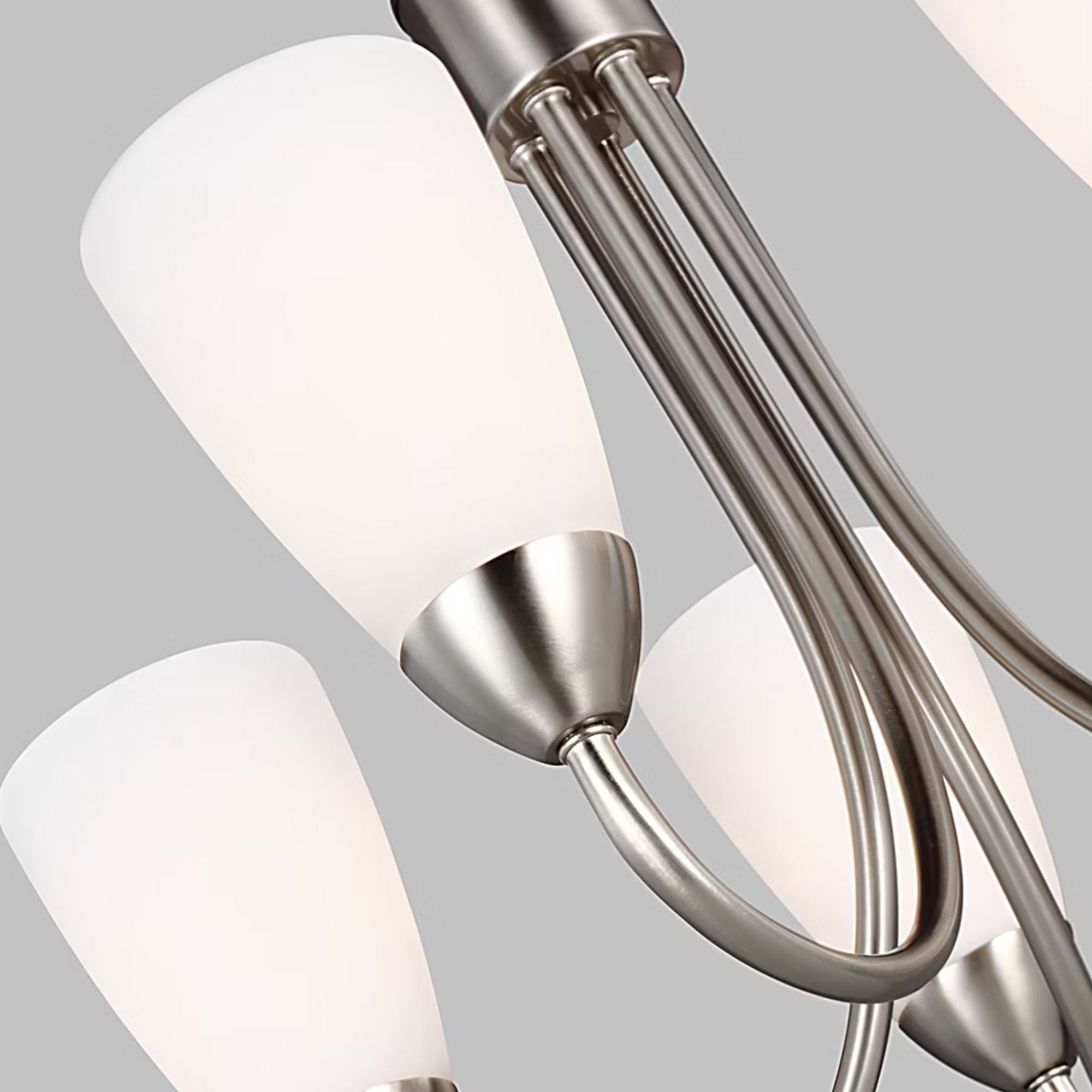 Seville 21" 5-Light LED Chandelier, Brushed Nickel Finish