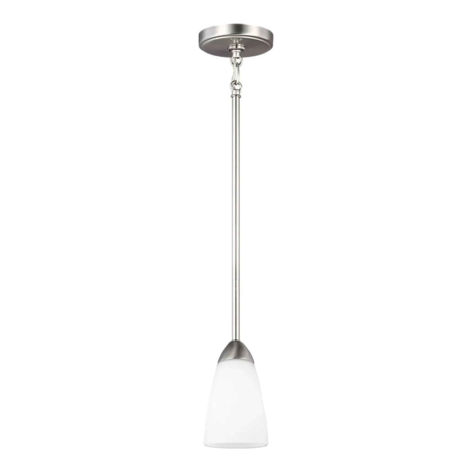 Seville 4" Mini Pendant, Brushed Nickel Finish