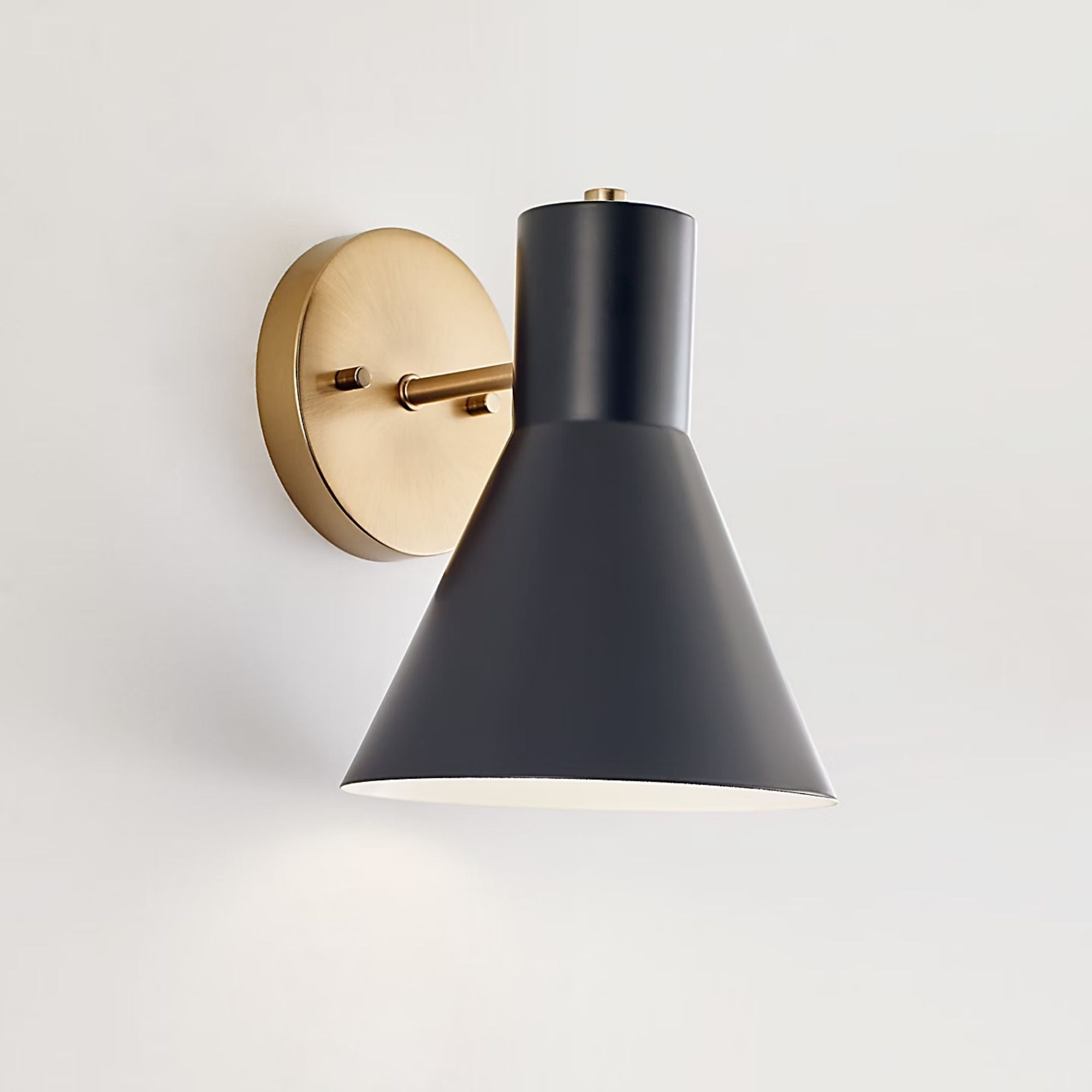 Towner 8" Bath Sconce, Satin Brass Finish
