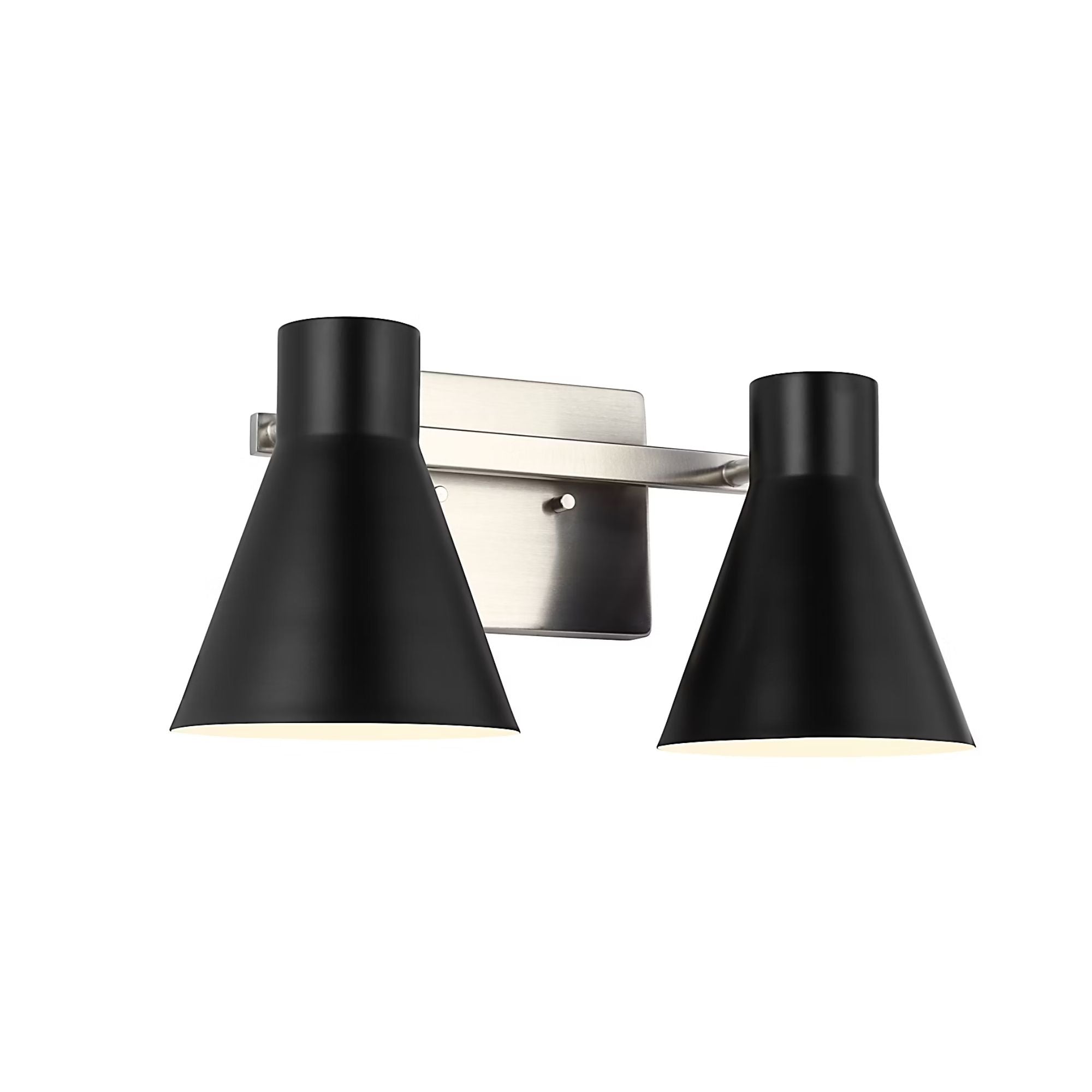 Towner 16" 2-Light Bathroom Vanity, Brushed Nickel Finish