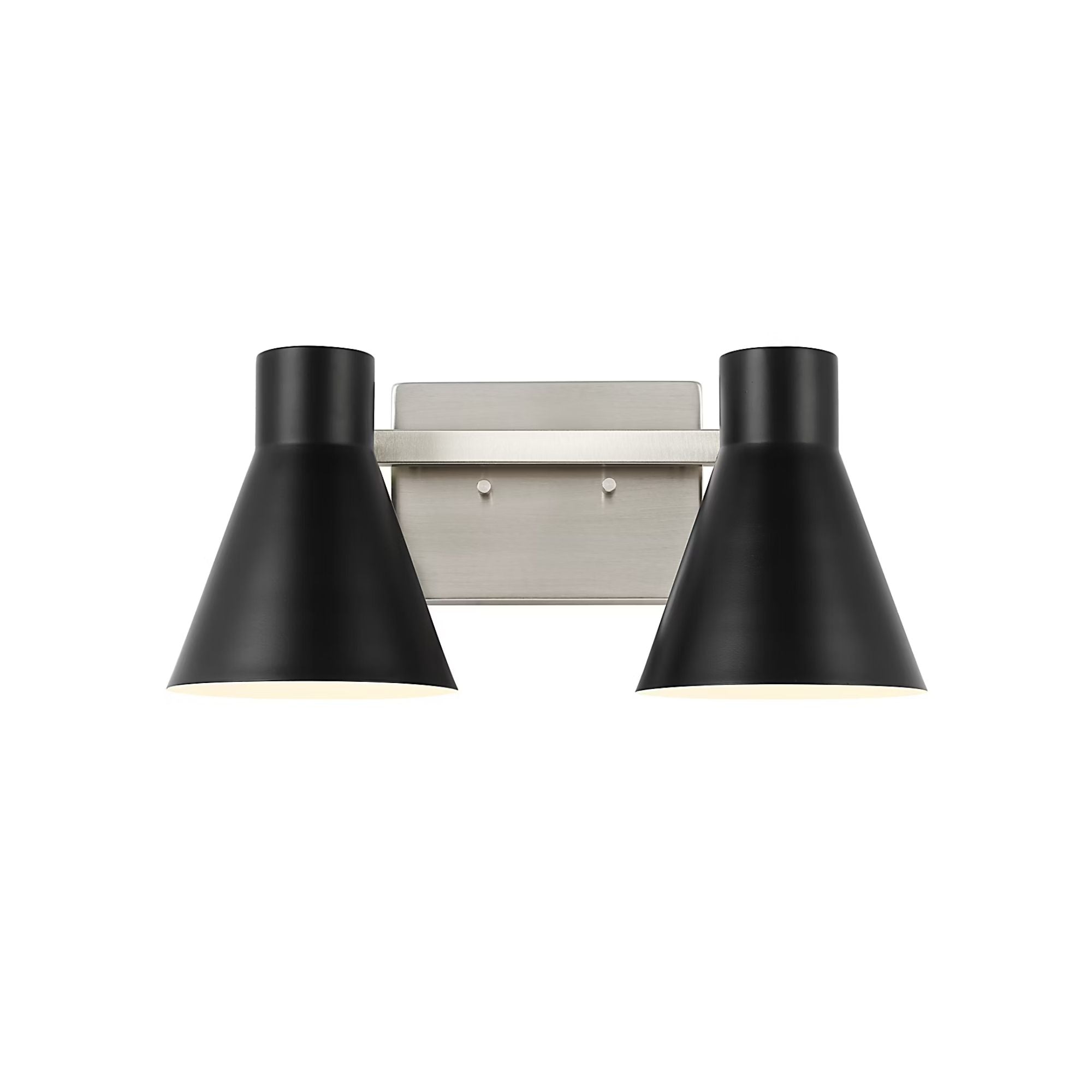 Towner 16" 2-Light LED Bathroom Vanity, Brushed Nickel Finish