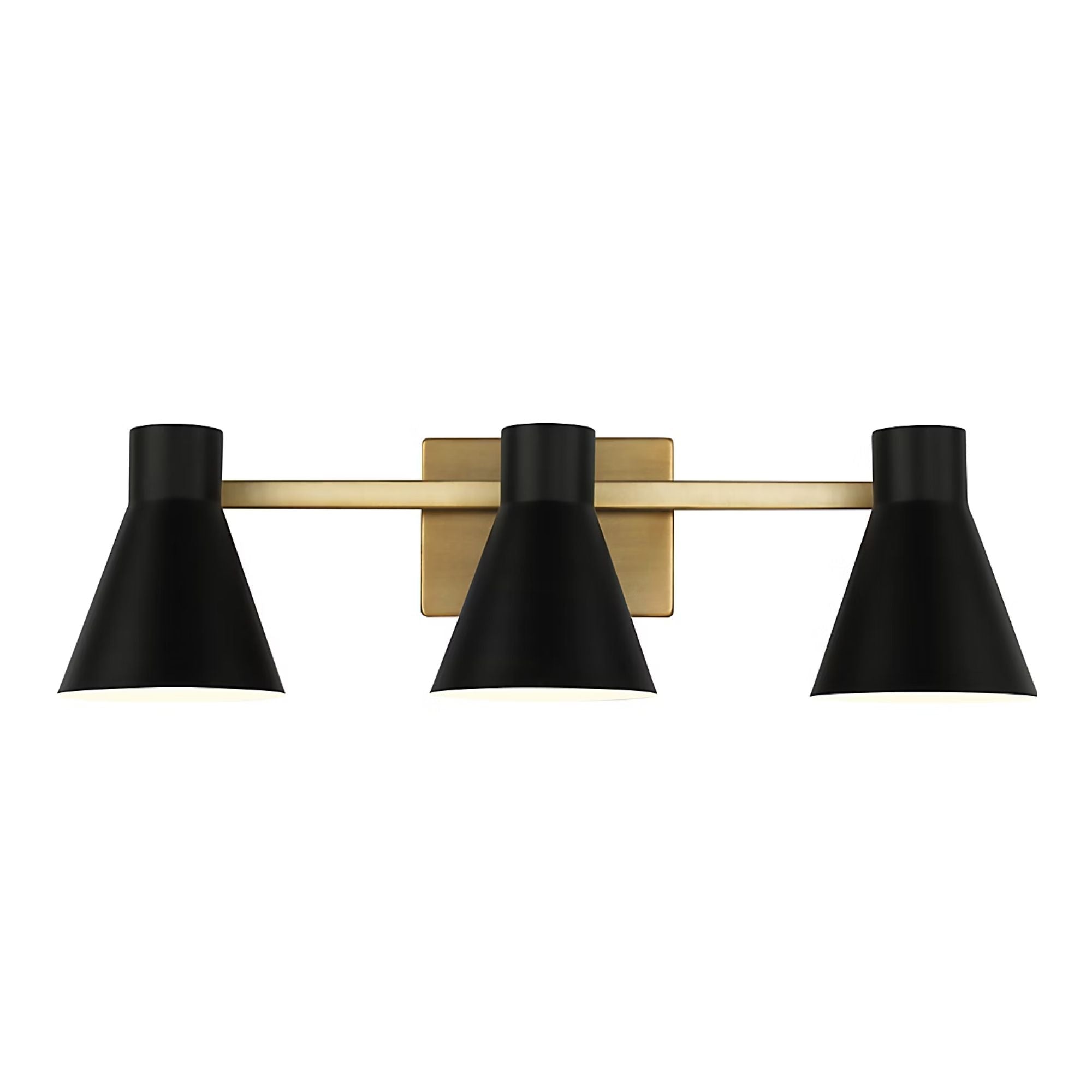 Towner 26" 3-Light LED Bathroom Vanity, Satin Brass Finish