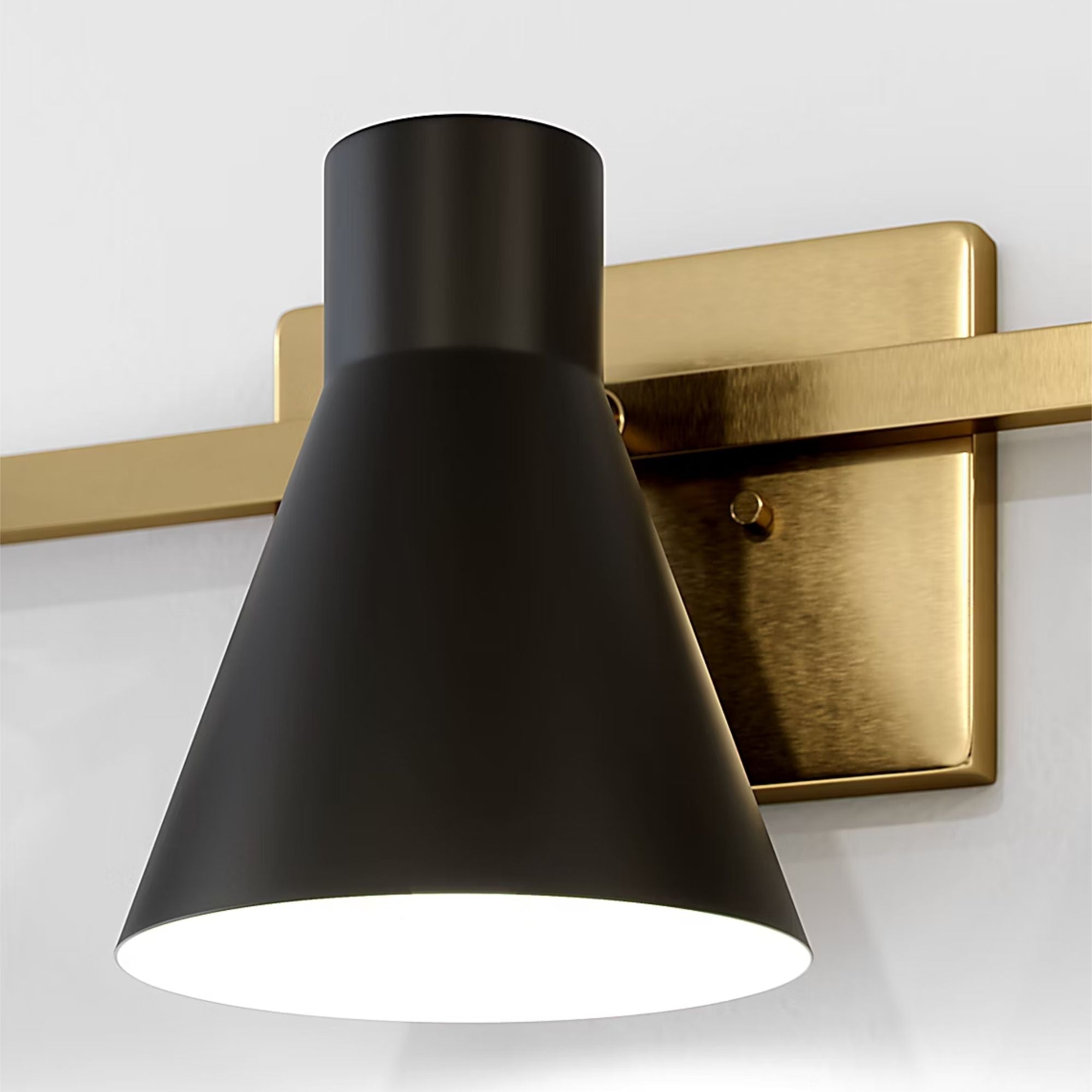 Towner 26" 3-Light LED Bathroom Vanity, Satin Brass Finish