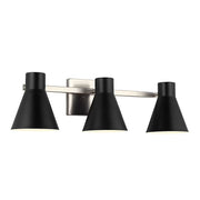 Towner 26" 3-Light LED Bathroom Vanity, Brushed Nickel Finish