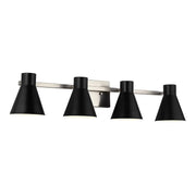 Towner 35" 4-Light LED Bathroom Vanity, Brushed Nickel Finish