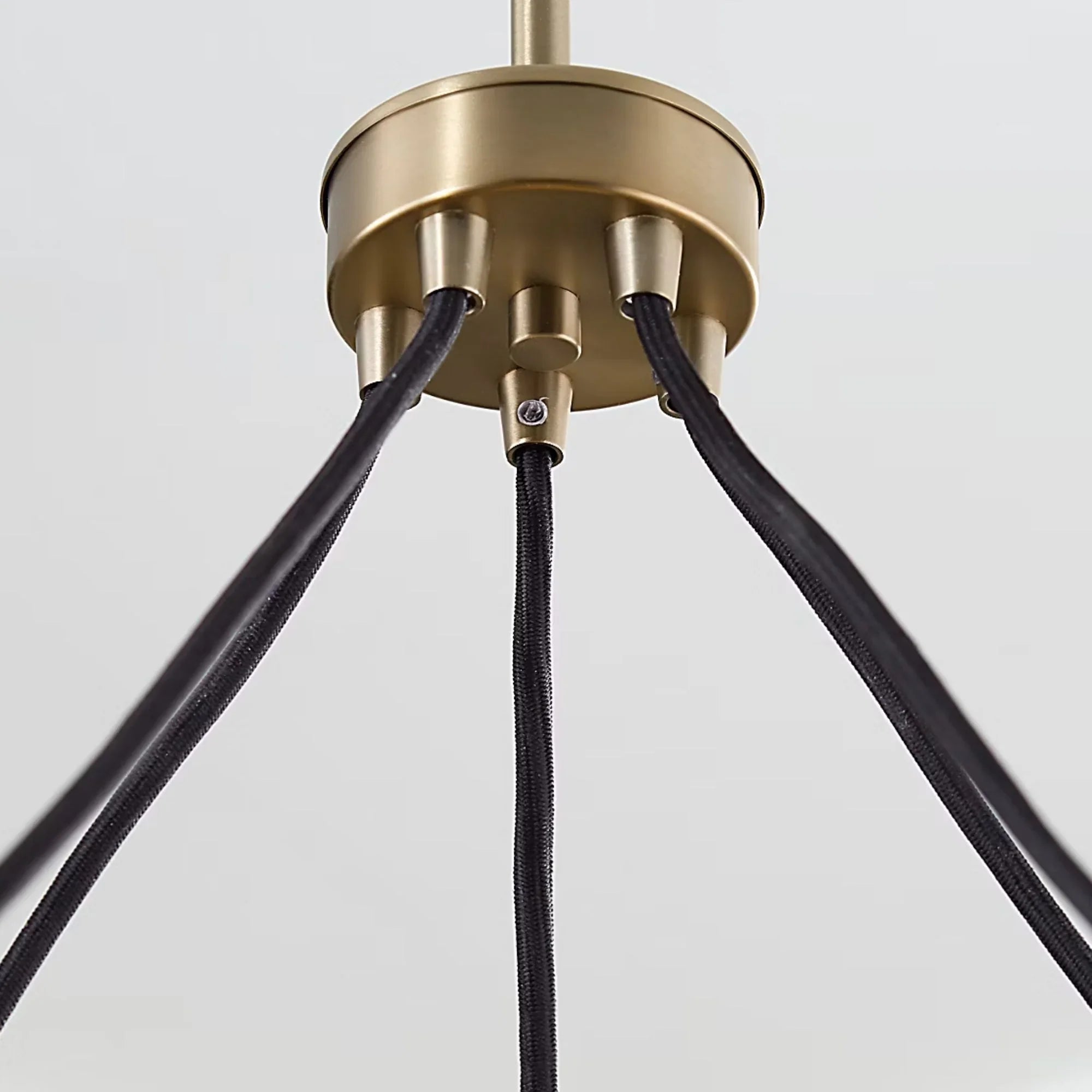 Towner 29" 5-Light LED Chandelier, Satin Brass Finish