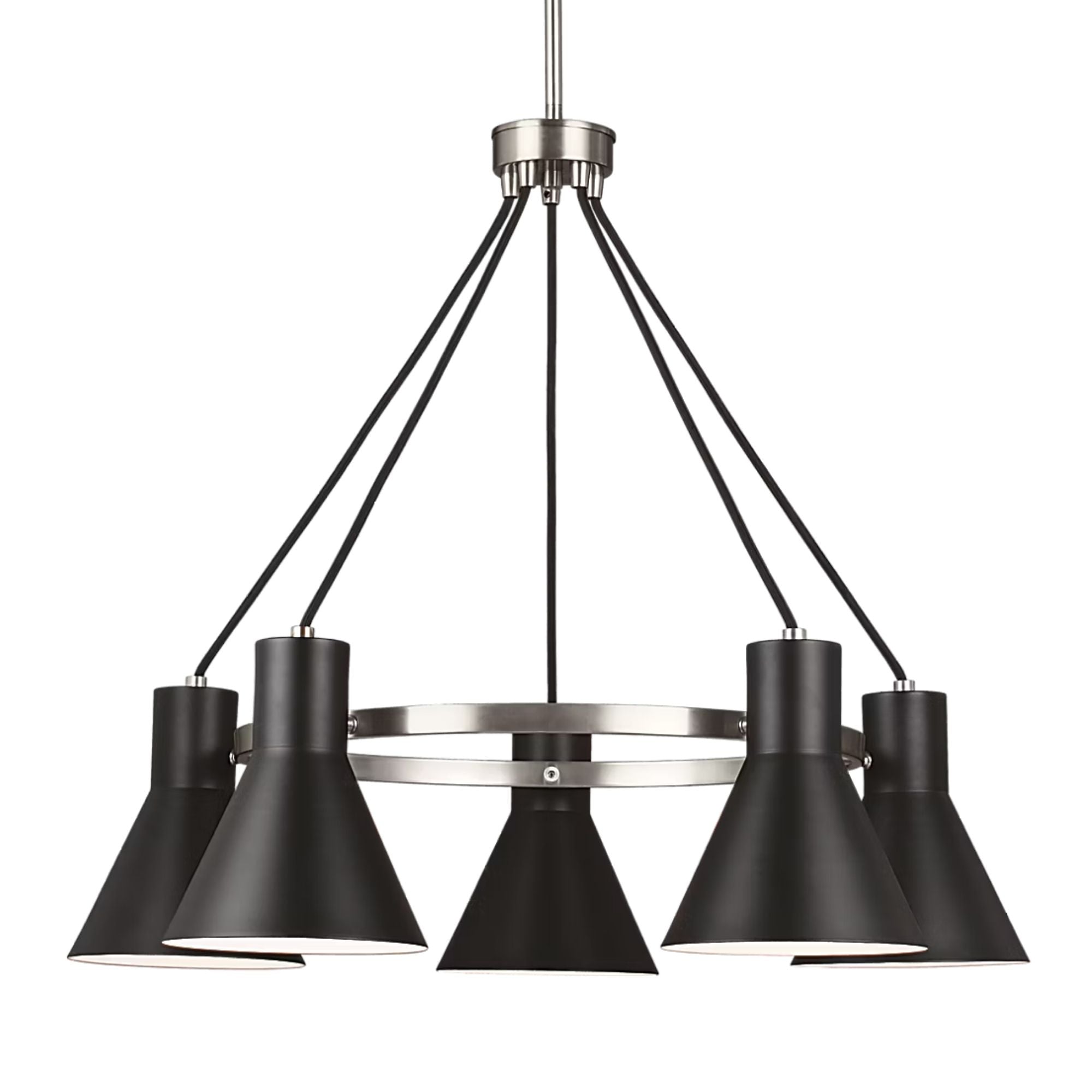 Towner 29" 5-Light LED Chandelier, Brushed Nickel Finish