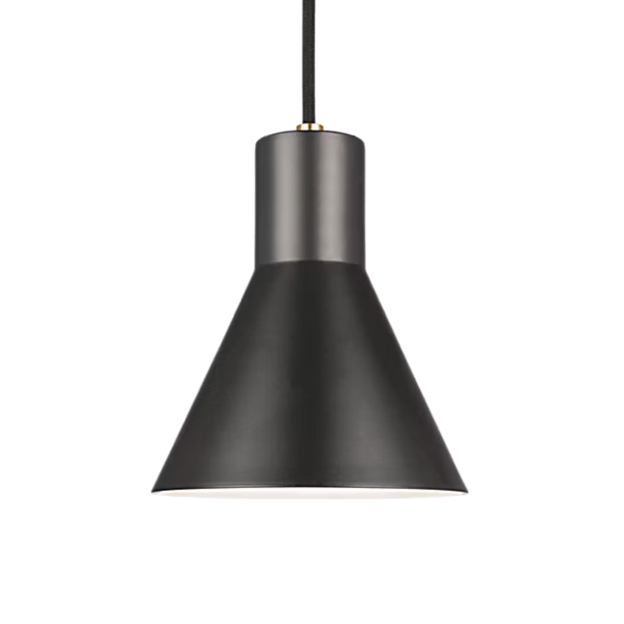 Towner 7" LED Mini Pendant, Satin Brass Finish