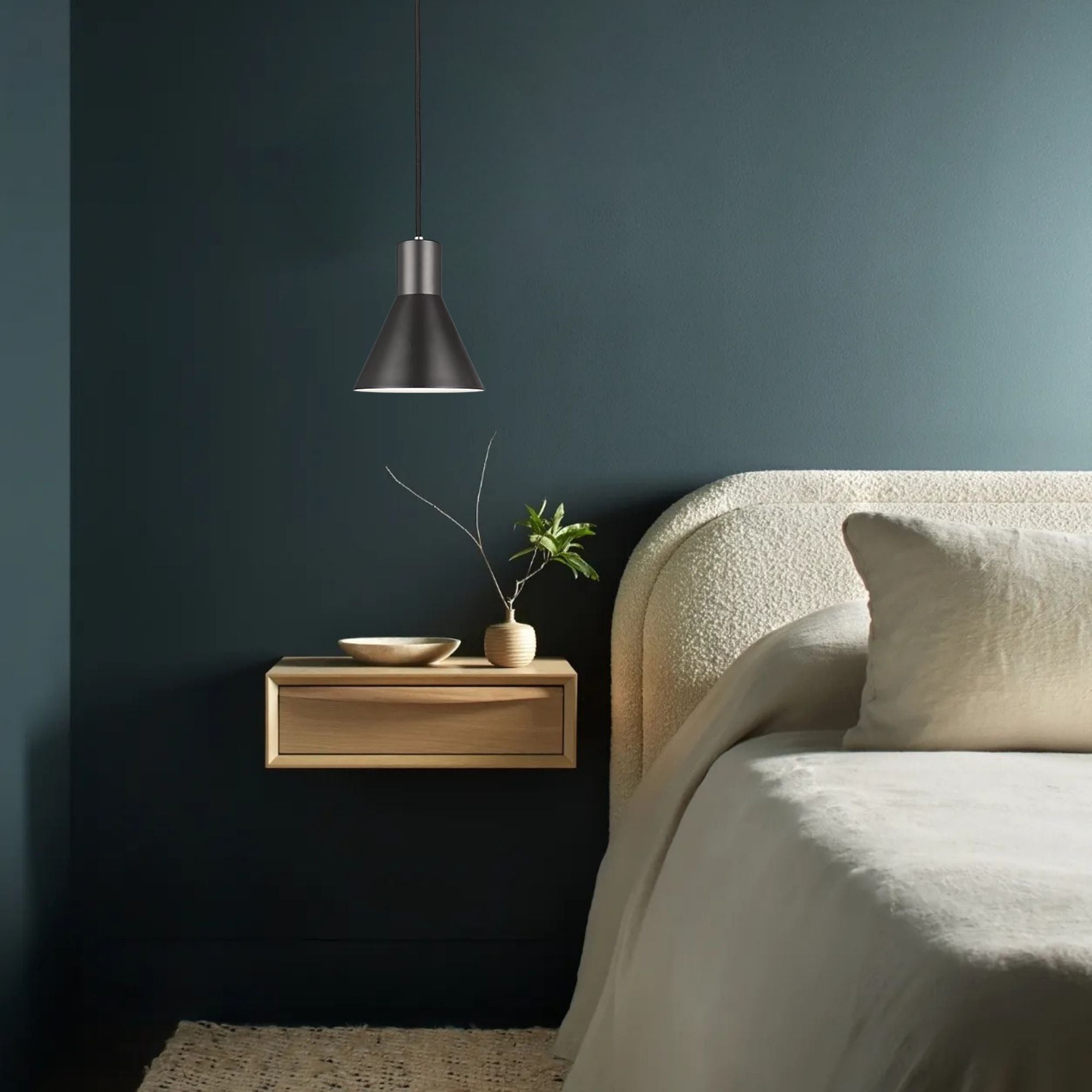 Towner 7" LED Mini Pendant, Brushed Nickel Finish