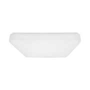 Vitus 15" Medium LED Square Flush Mount, White Finish