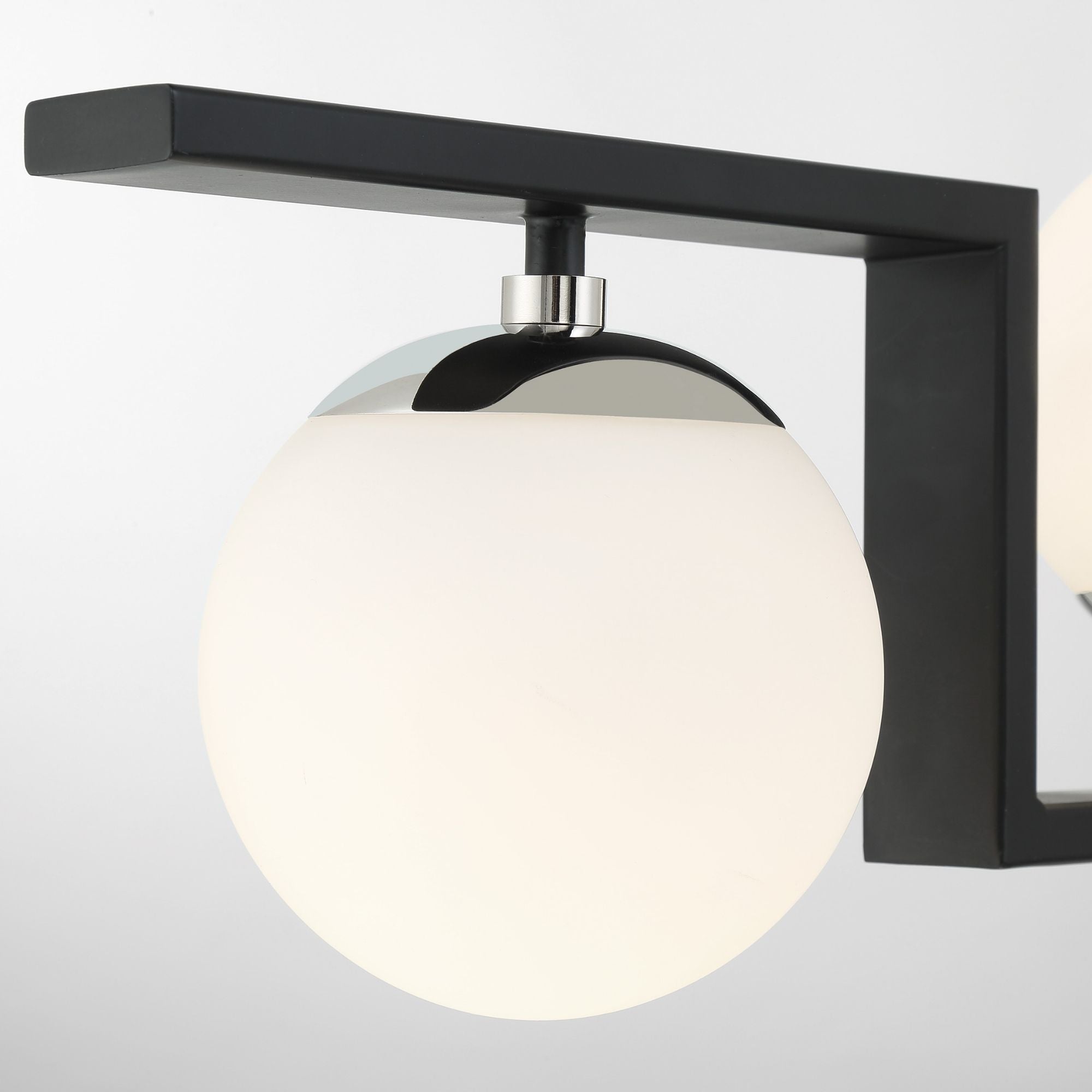 George Kovacs Alluria Ii 46.5" 5-Light Pendant, Coal Finish with Etched Opal Glass
