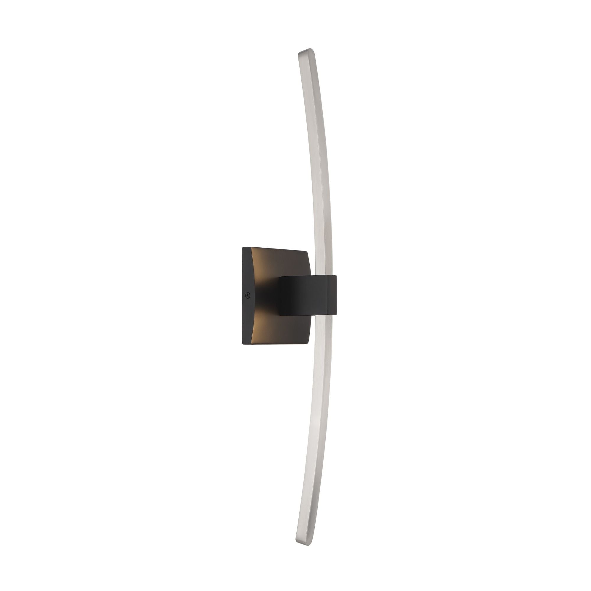 George Kovacs Archer 24 in. Wall Sconce, Coal with Brushed Nickel with Frosted Acrylic