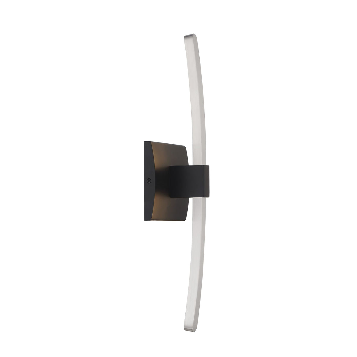 George Kovacs Archer 18 in. Wall Sconce, Coal with Brushed Nickel with Frosted Acrylic