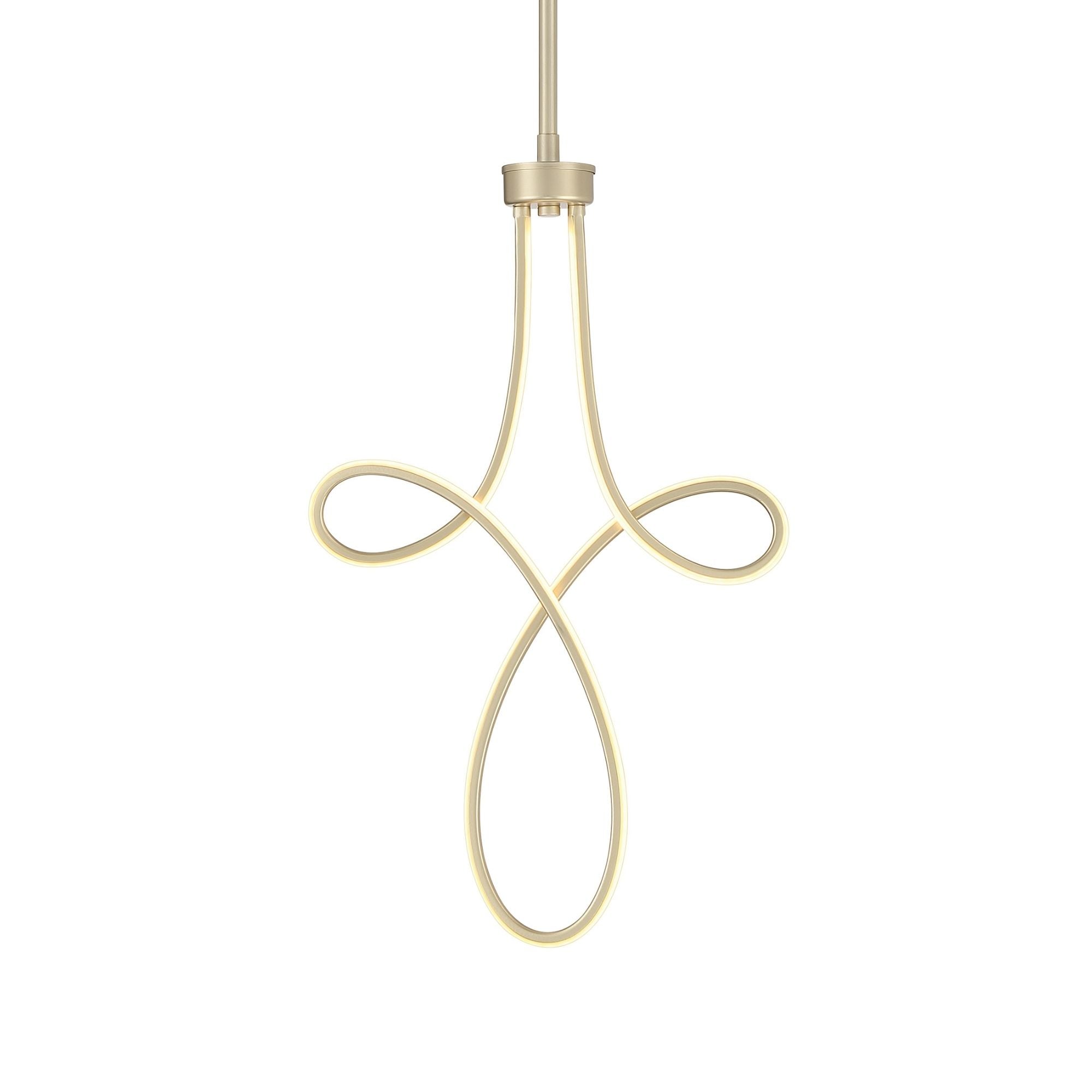 Robin Baron George Kovacs Astor 20.5 in. Mini Pendant, Soft Gold