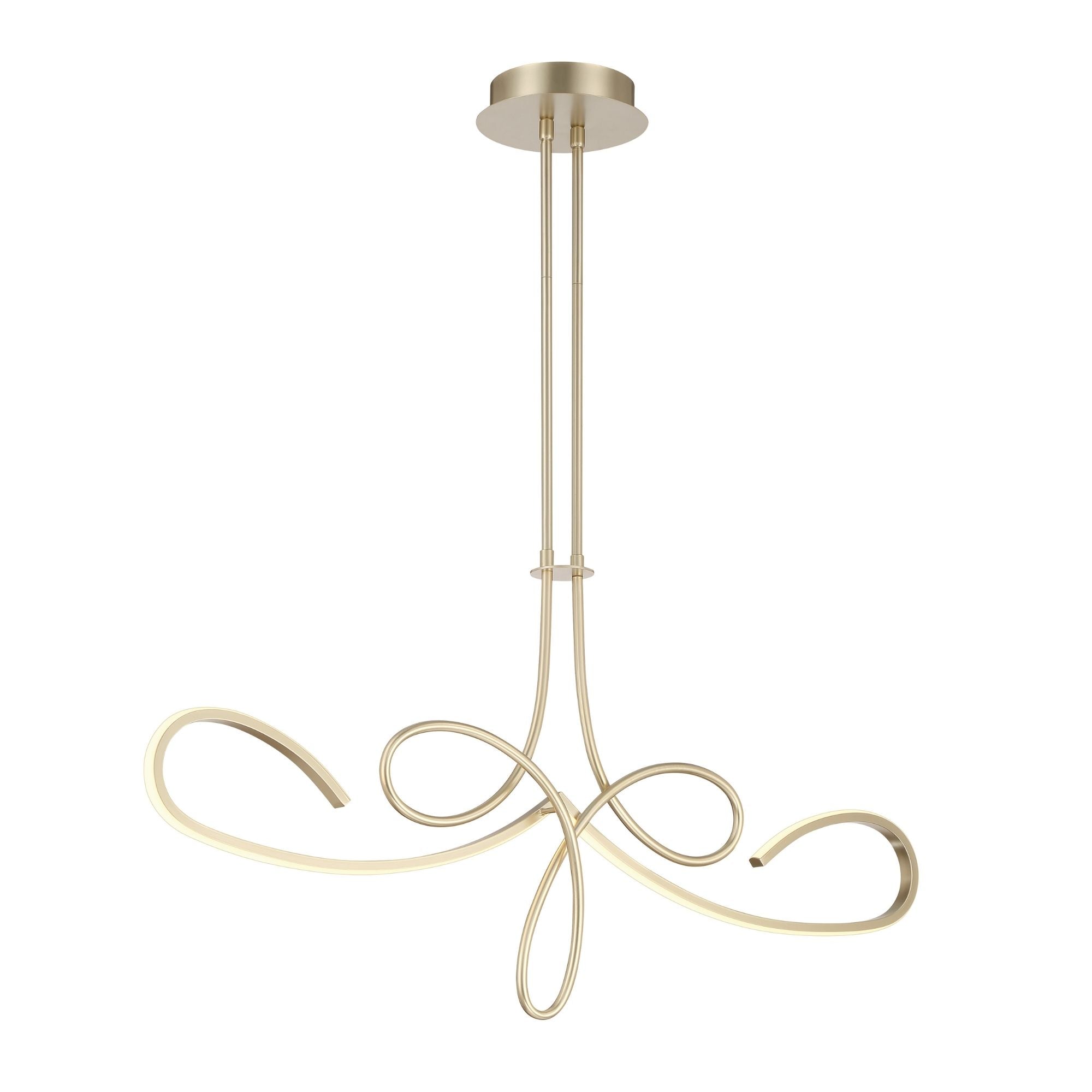 Robin Baron George Kovacs Astor 38 in. LED Pendant Light, Soft Gold