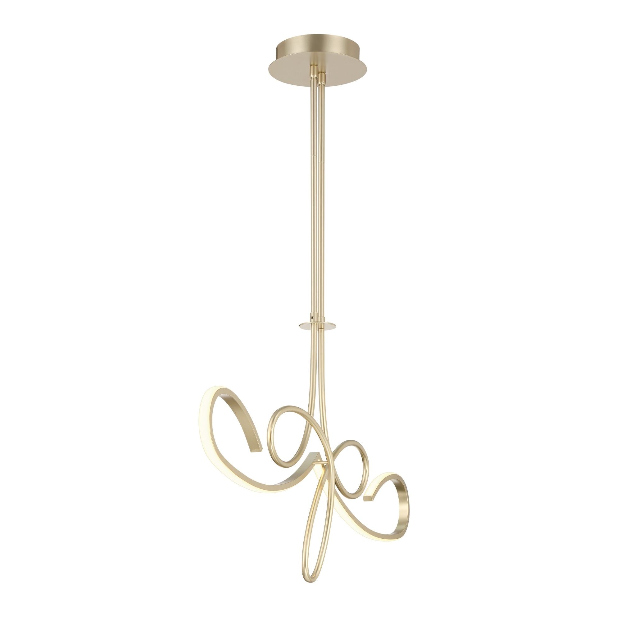 Robin Baron George Kovacs Astor 38 in. LED Pendant Light, Soft Gold