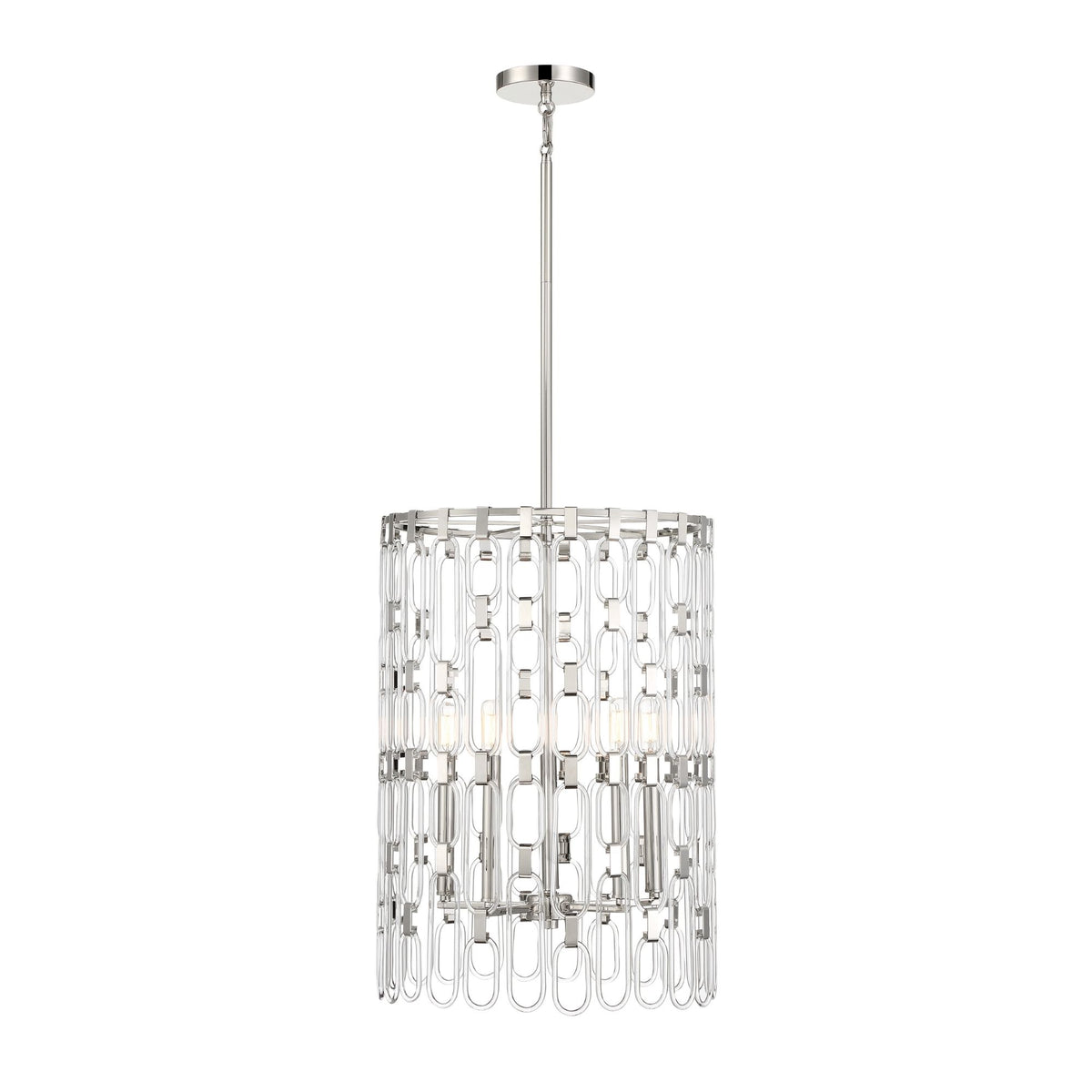 George Kovacs Charming 23.75 in. 5-Light Pendant, Polished Nickel