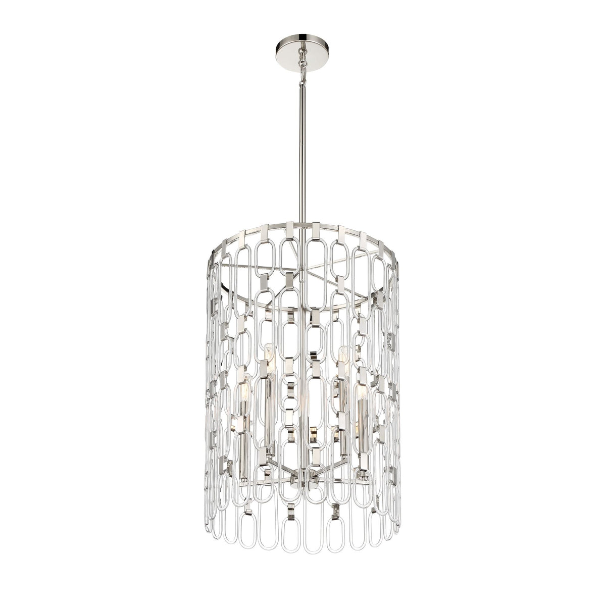 George Kovacs Charming 23.75 in. 5-Light Pendant, Polished Nickel