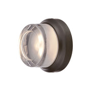 George Kovacs Comet 5 in. Outdoor Sconce, Oil Rubbed Bronze with Clear Glass