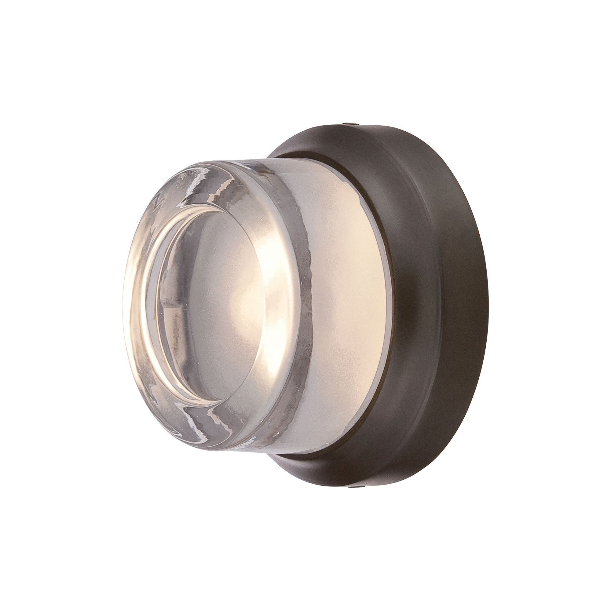 George Kovacs Comet 5 in. Outdoor Sconce, Oil Rubbed Bronze with Clear Glass