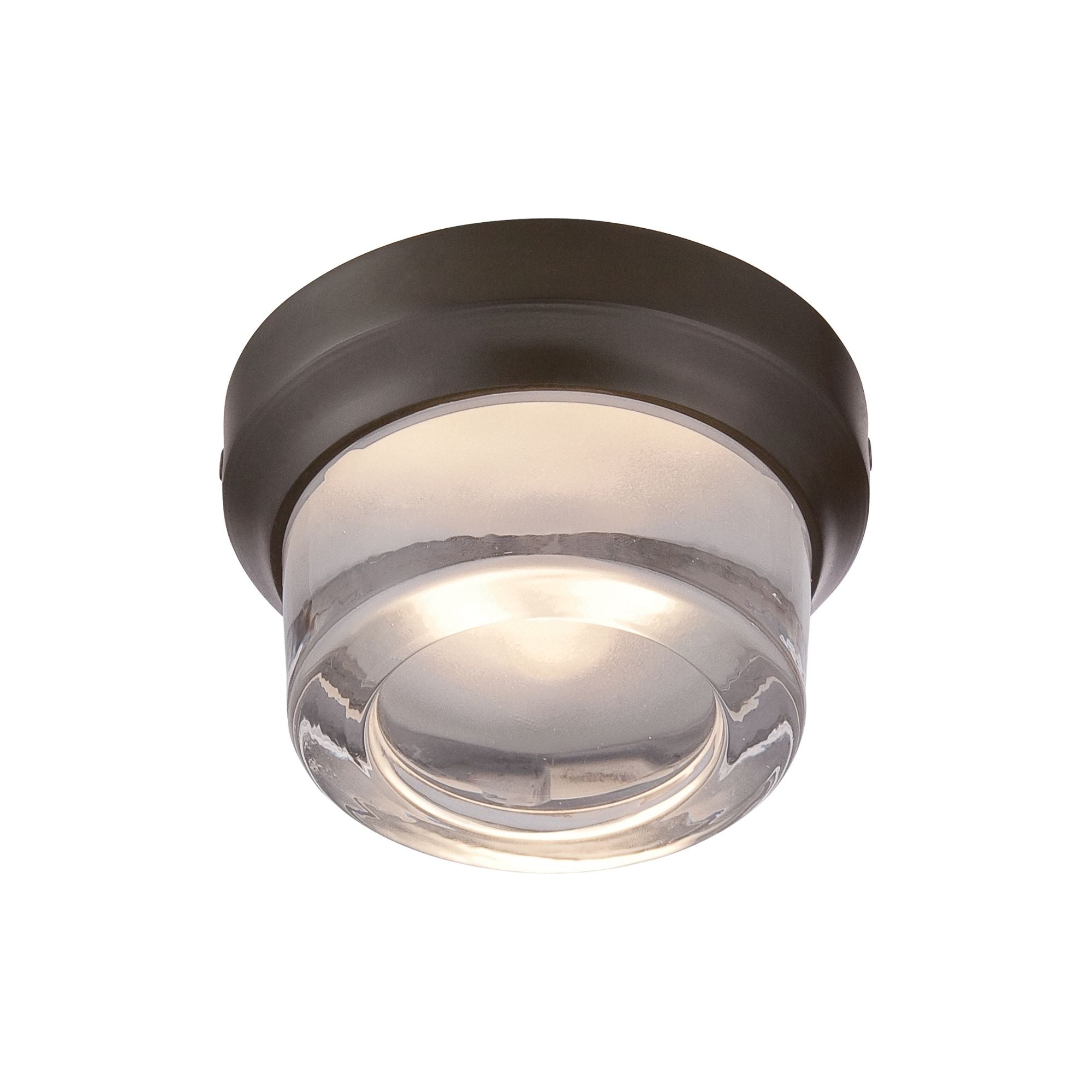 George Kovacs Comet 5 in. Outdoor Sconce, Oil Rubbed Bronze with Clear Glass