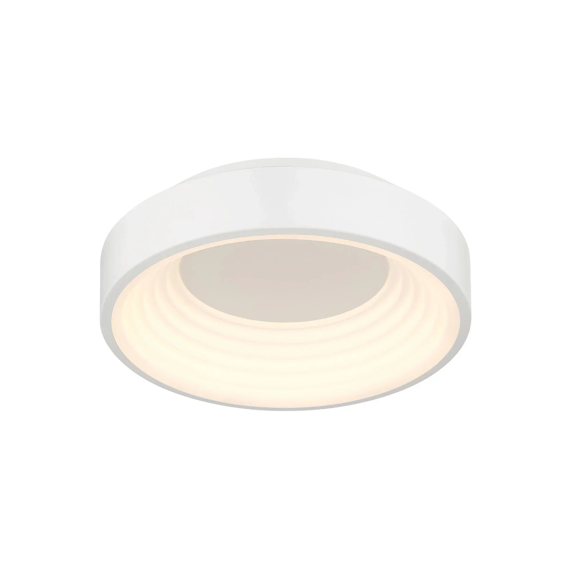 Conc 13" LED Flush Mount, Matte White Finish