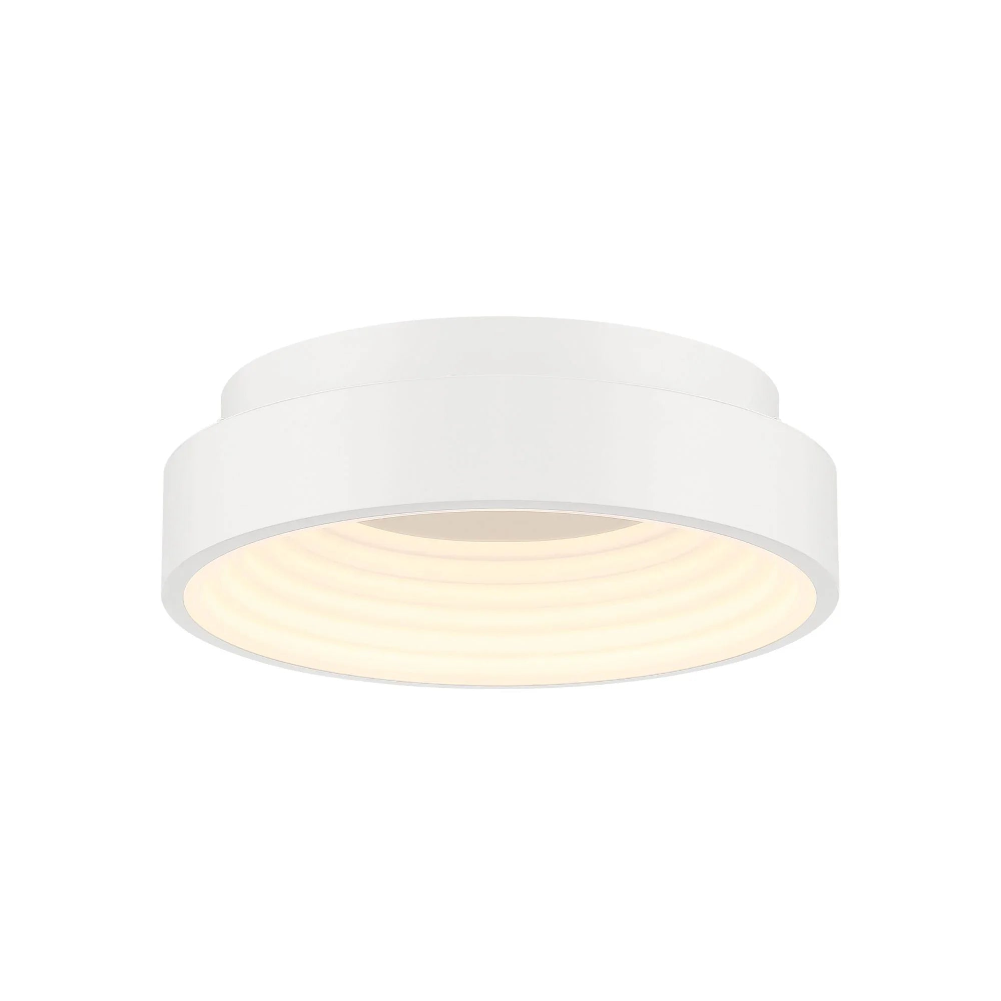 Conc 13" LED Flush Mount, Matte White Finish