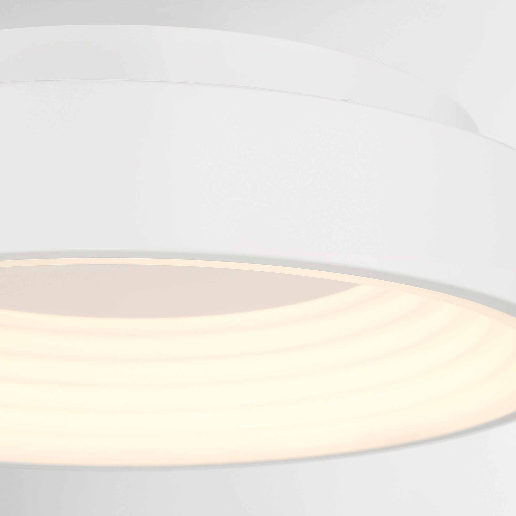 Conc 15" LED Flush Mount, Matte White Finish