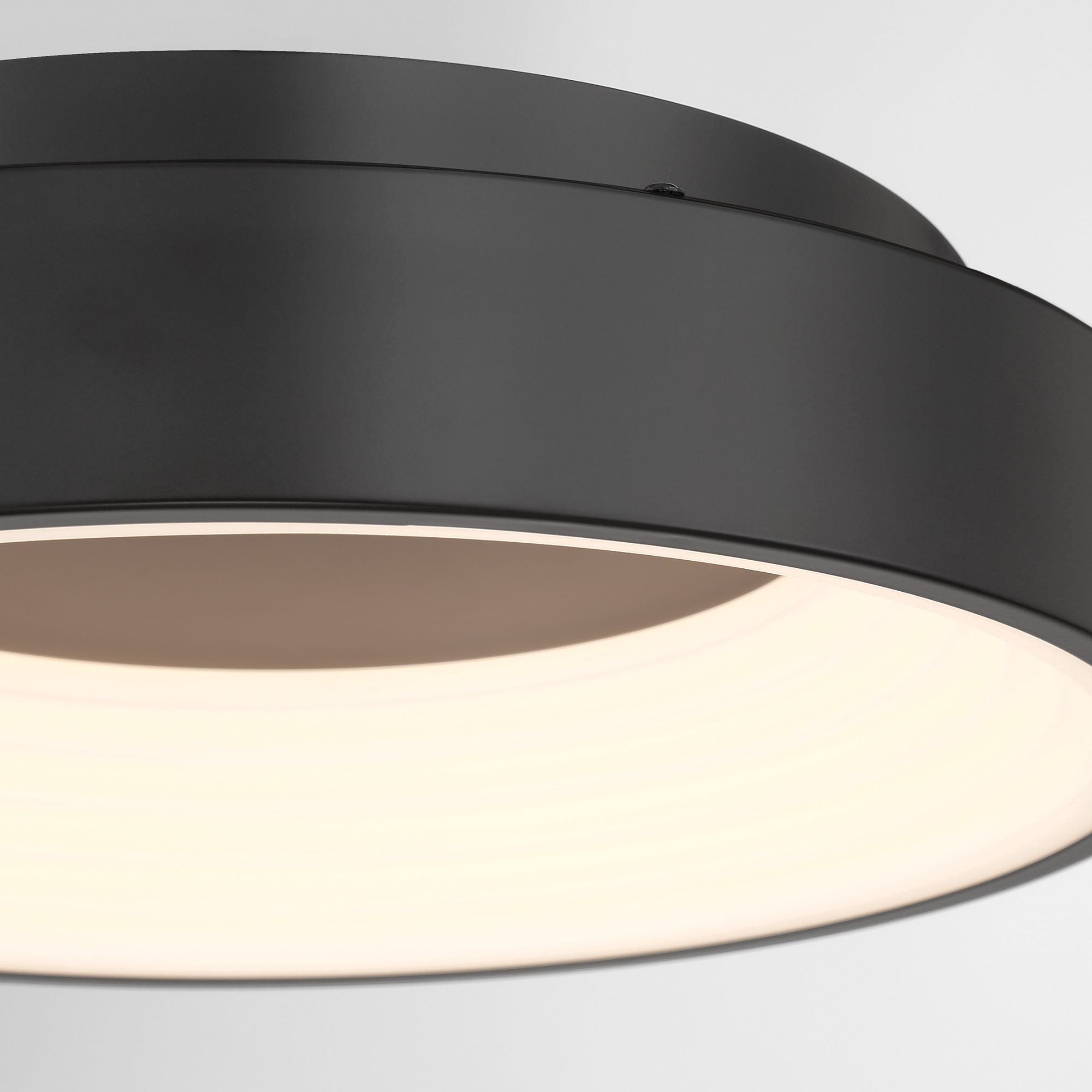 Conc 15" LED Flush Mount, Coal Finish