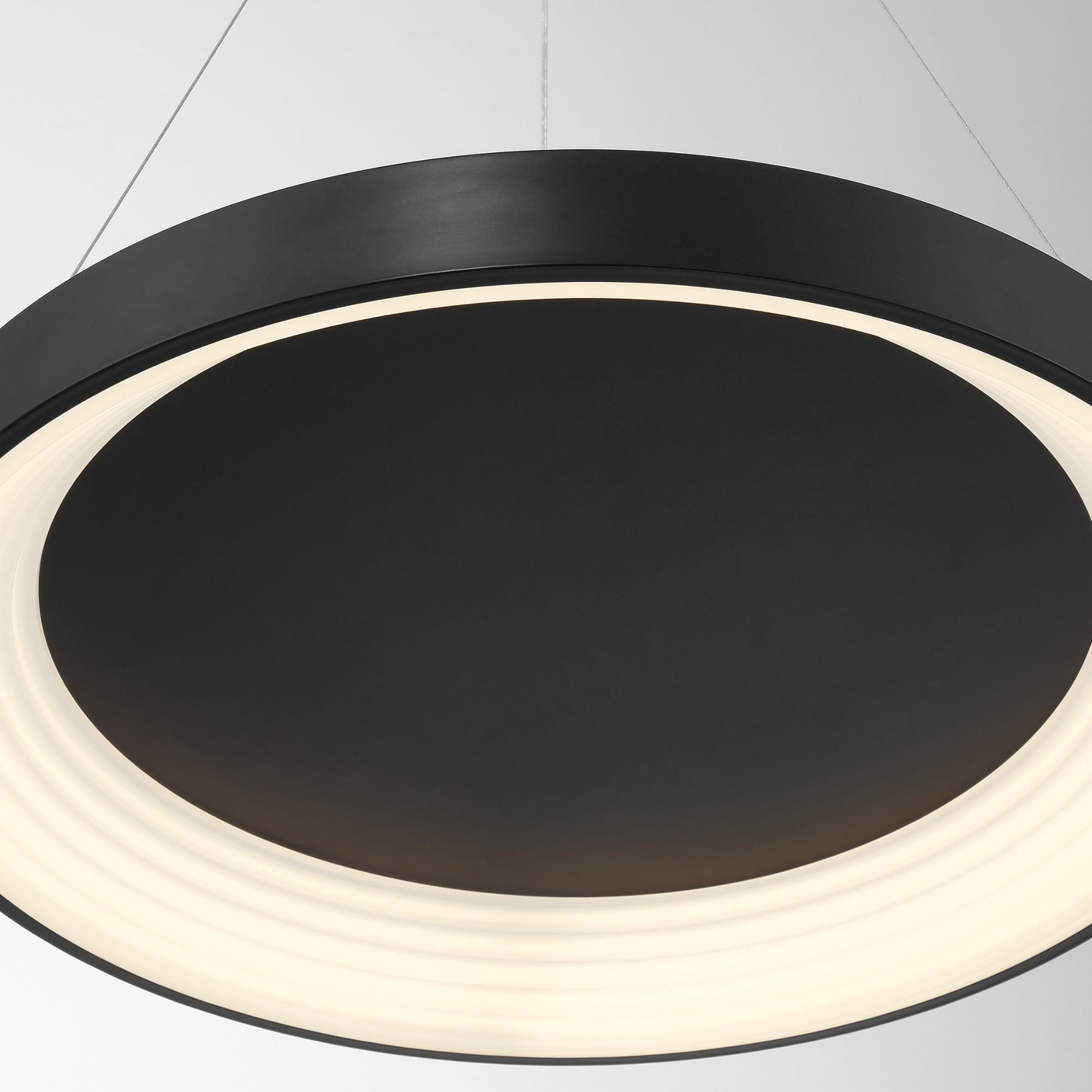 George Kovacs Conc 24 in. LED Pendant, Coal with Frosted Acrylic