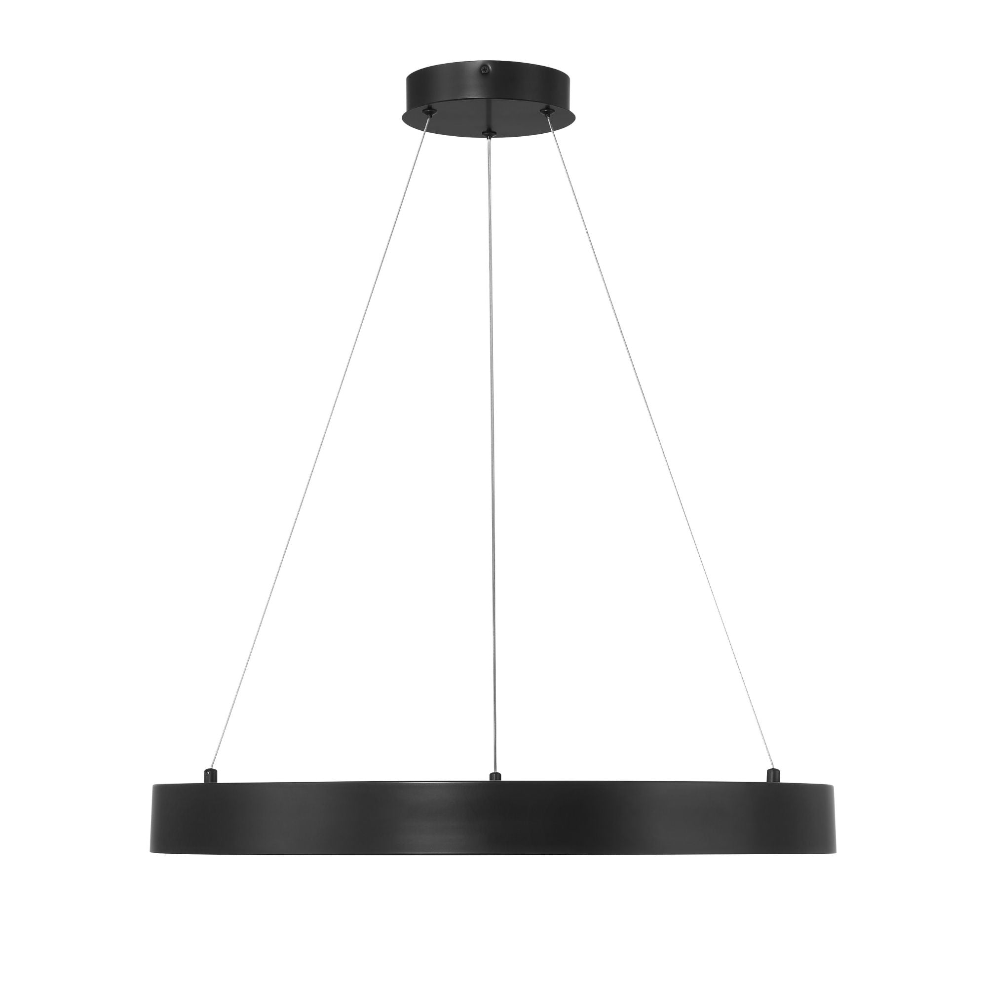 George Kovacs Conc 24 in. LED Pendant, Coal with Frosted Acrylic