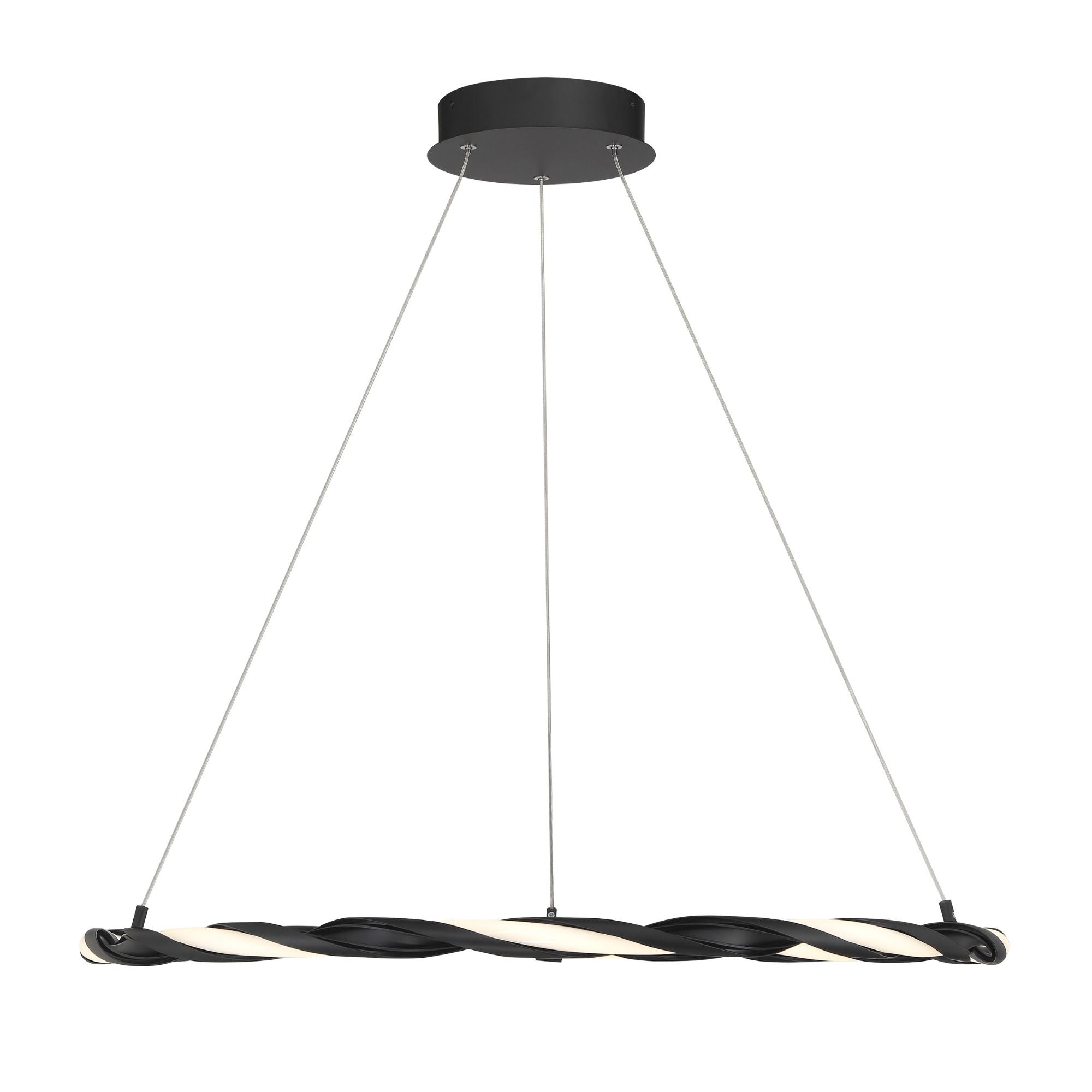 George Kovacs Convolution 31 in. LED Pendant Light, Coal