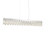 George Kovacs Curio 45.25 in. LED Pendant Light, Chrome with Clear Crystal