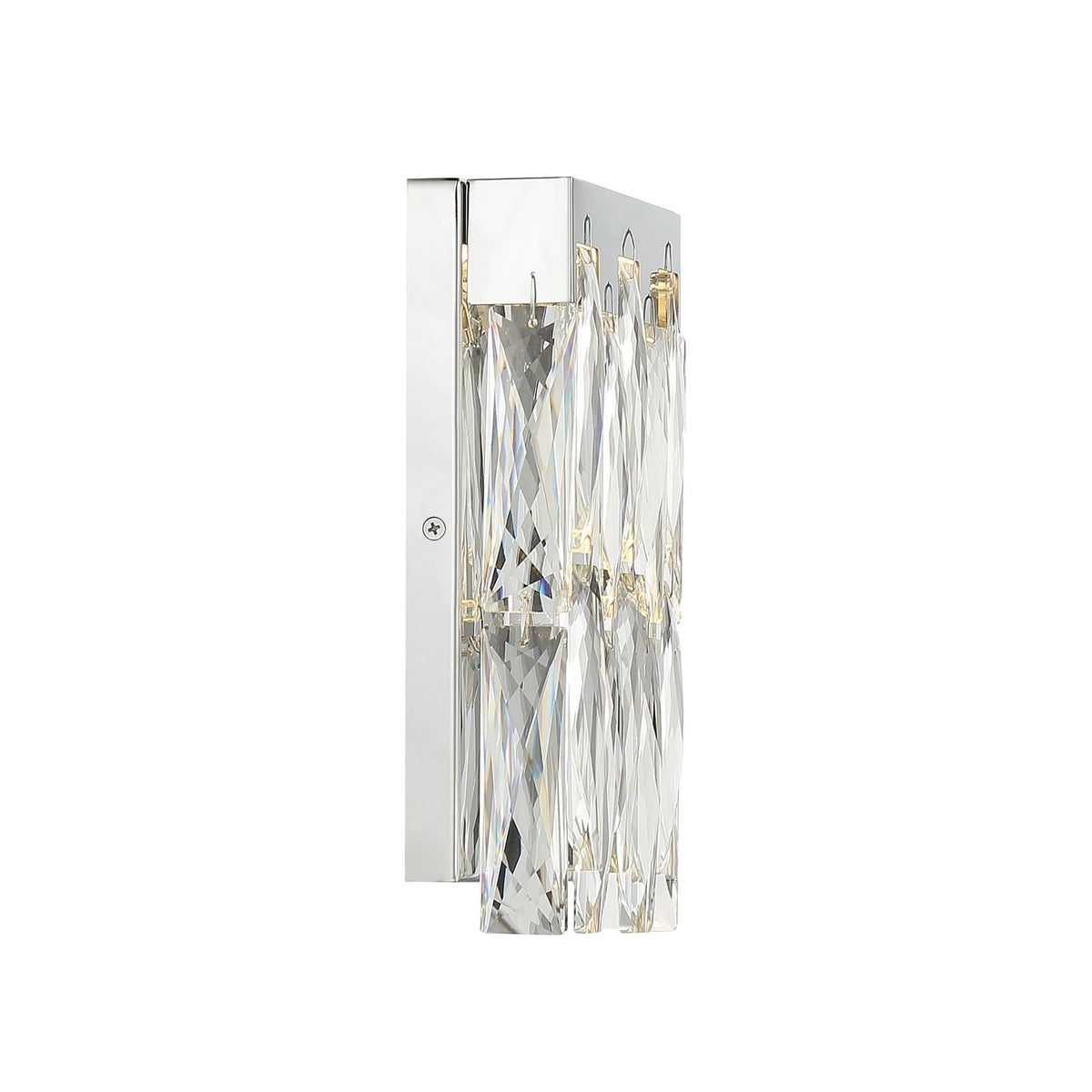 George Kovacs Curio 9.63 in. Wall Sconce, Chrome with Clear Crystal String