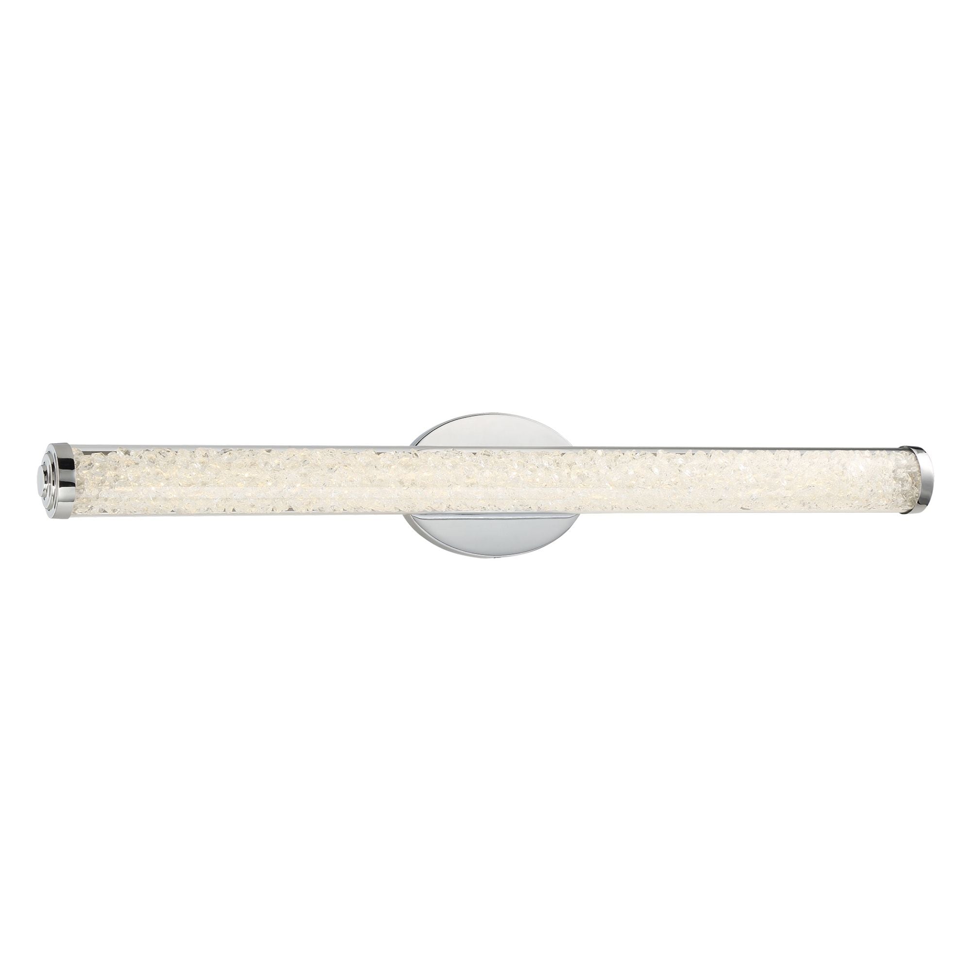 George Kovacs Diamonds 32 in. LED Vanity Light, Chrome with Clear Glass