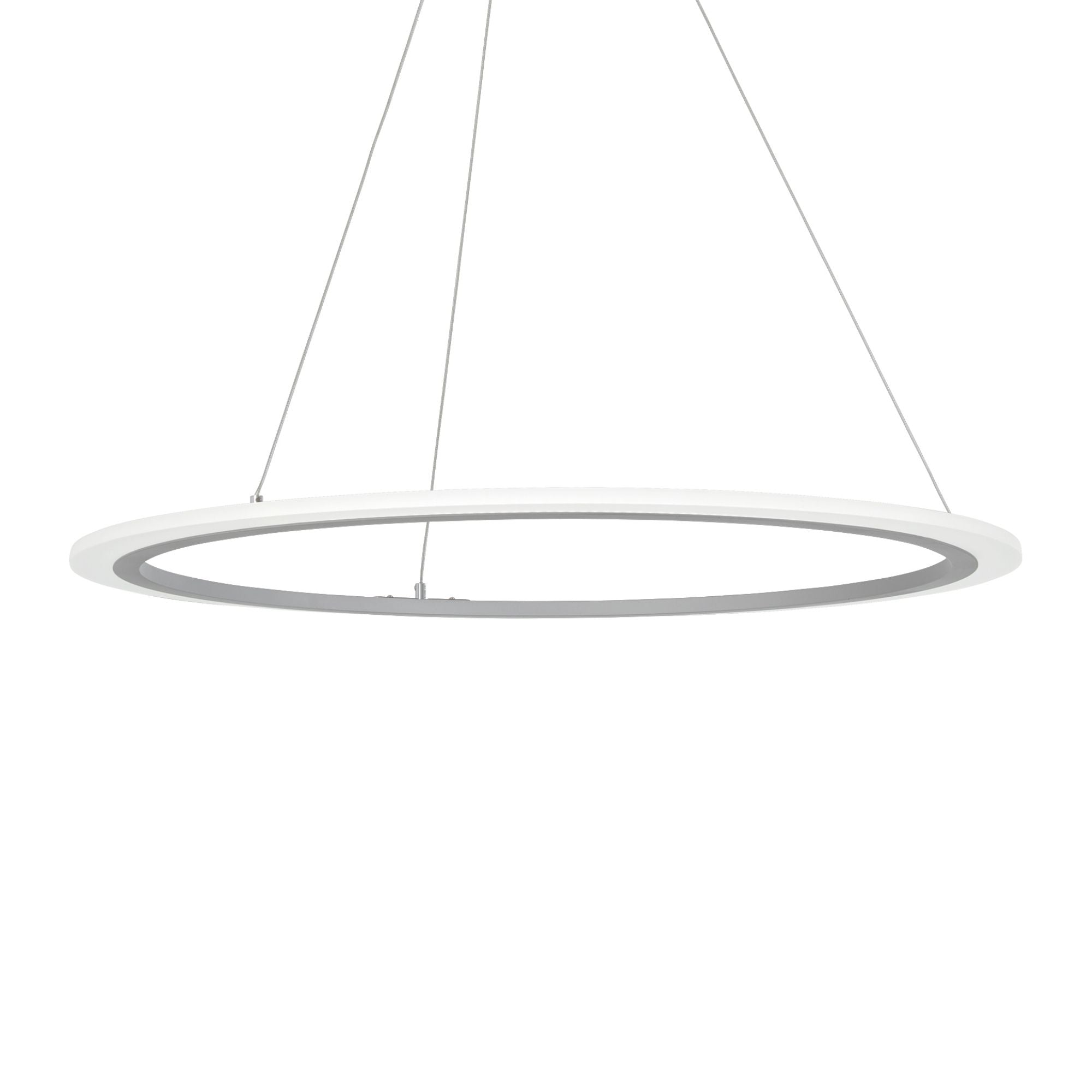 George Kovacs Discovery 31.25 in. LED Pendant, Silver, Acrylic