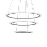 George Kovacs Discovery 31.25 in. LED Pendant Light, Silver with Frosted Acrylic