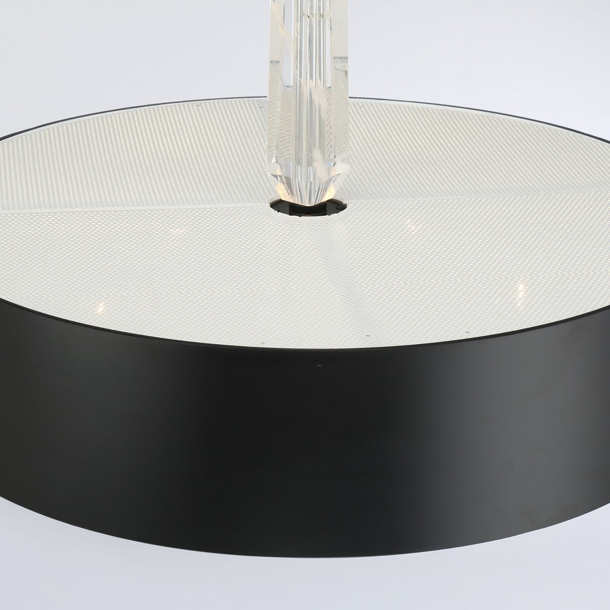 George Kovacs Drifting Droplets 28 in. LED Pendant, Coal Black with Frosted Glass