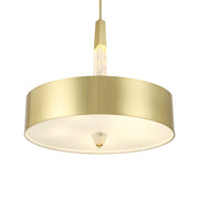 George Kovacs Drifting Droplets 28 in. Pendant Light, Brushed Brass with Frosted Glass