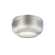 First Encounter Family 10" LED Flush Mount, Brushed Nickel Finish