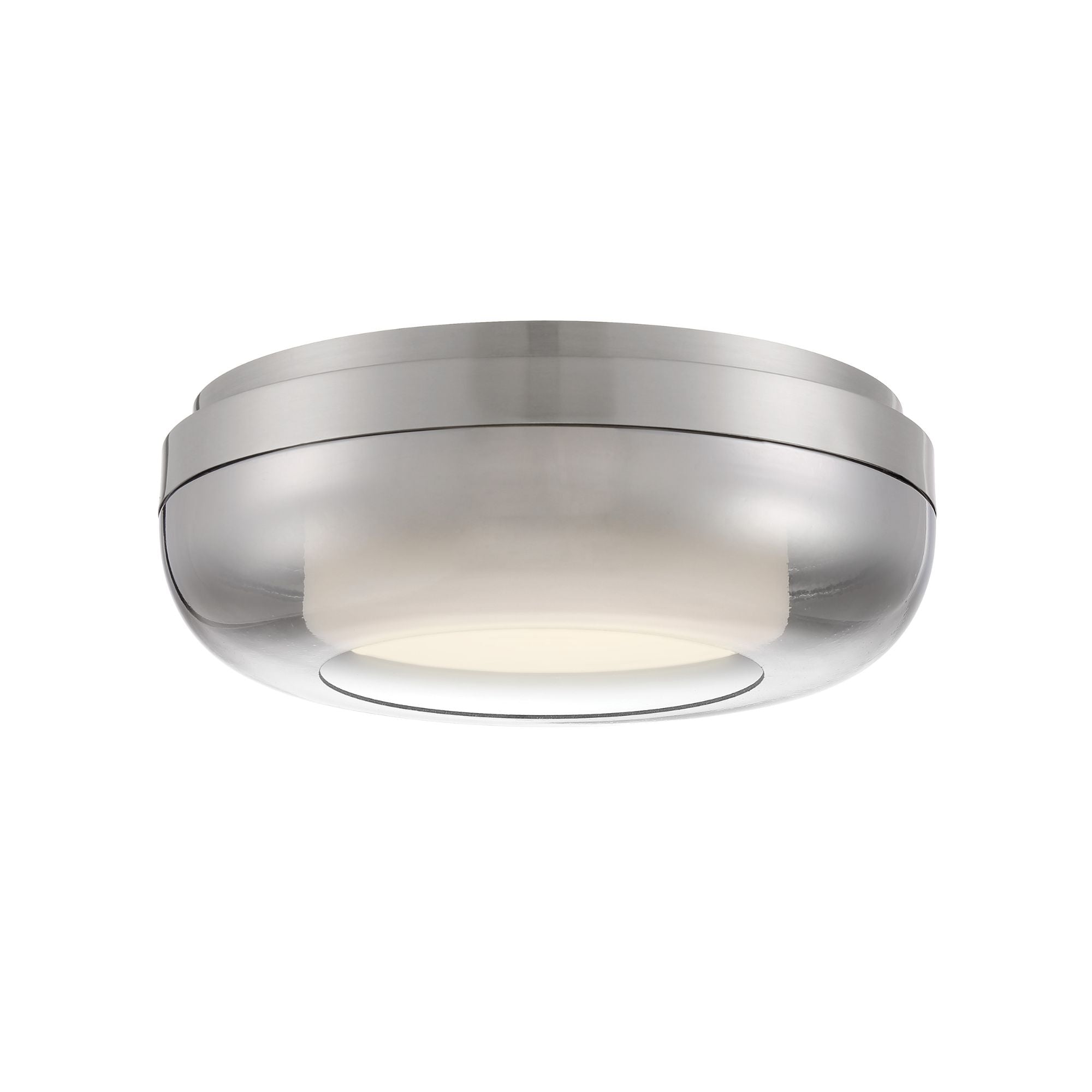 First Encounter Family 15" LED Flush Mount, Brushed Nickel Finish